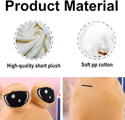 New color Pou Plush Cartoon Alien Toy Kawaii Stuffed Animal Doll Hot Game Figure Gifts for Fans