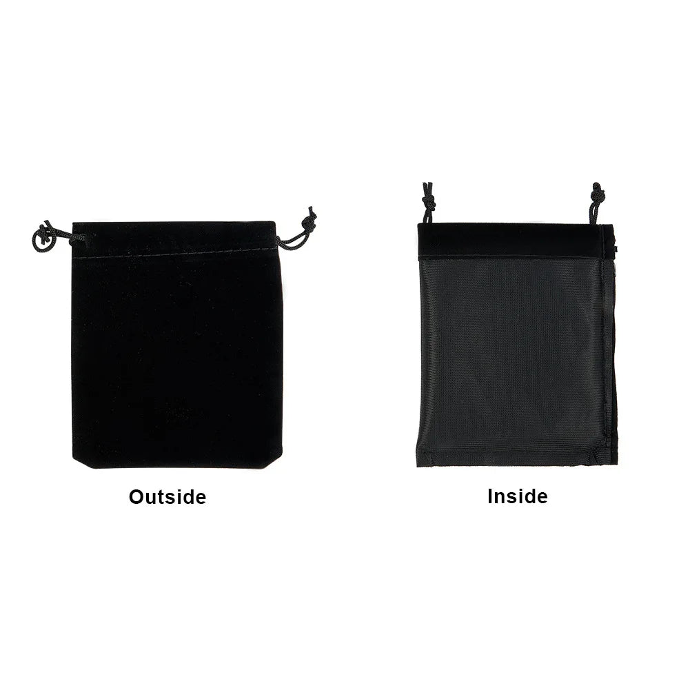 Lot de 1/50 sachets en velours pour ranger les dés en métal, sac de transport en velours durable, pochettes de 9 x 11 cm, cordon de serrage pour dés, emballage cadeau de bijoux