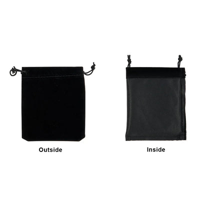 Lot de 1/50 sachets en velours pour ranger les dés en métal, sac de transport en velours durable, pochettes de 9 x 11 cm, cordon de serrage pour dés, emballage cadeau de bijoux