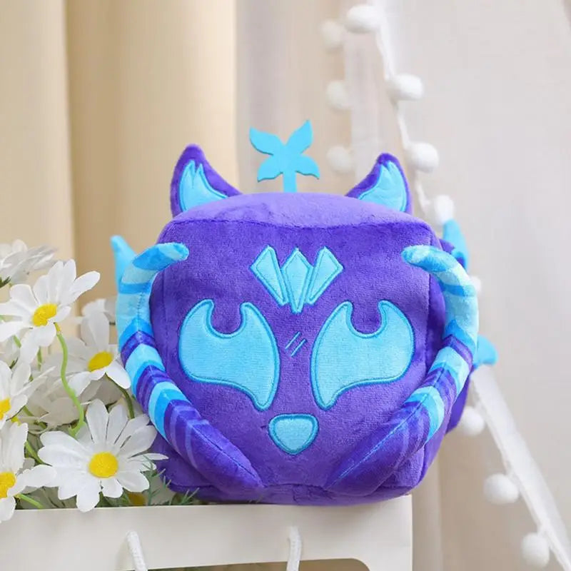 Juego de anime Blox Fruits, peluche de frutas con estampado de leopardo, caja de peluche de 15 cm, juguete de frutas suaves, regalo de Navidad para niños