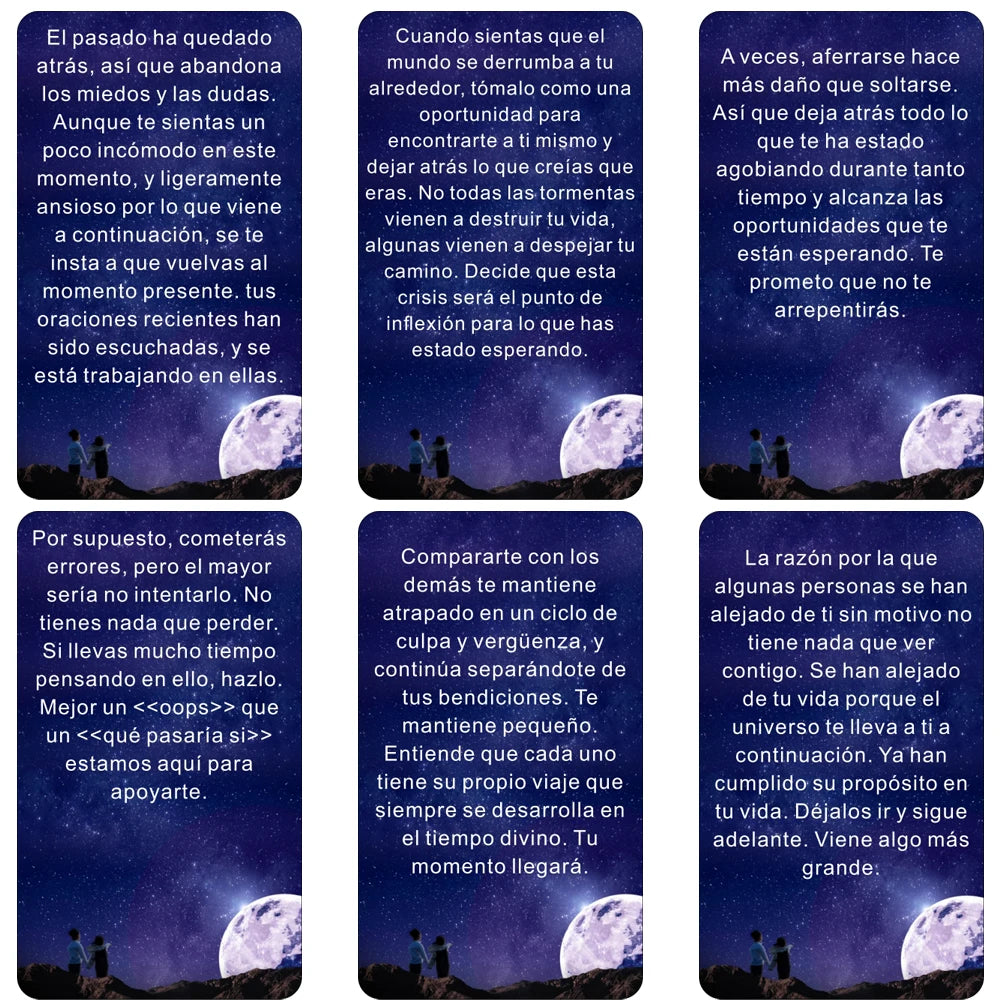 Baraja de tarot española, cartas del oráculo del universo, palabras clave del tarot, cartas con mensajes espirituales, cartas del tarot de 12 x 7 cm, juguetes de adivinación