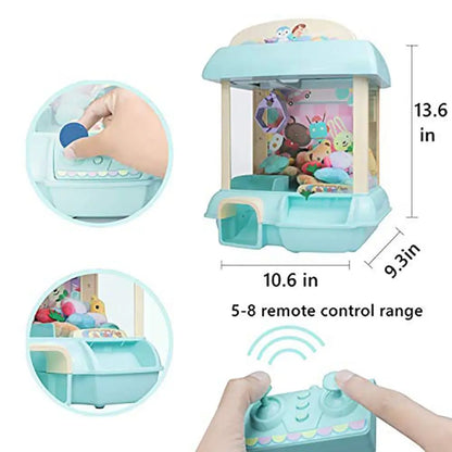 Doll Machine Coin Operated Play Game 15 Style Mini Claw Catch Toy Machines Cartoon Doll Children Interactive Toys Birthday Gift