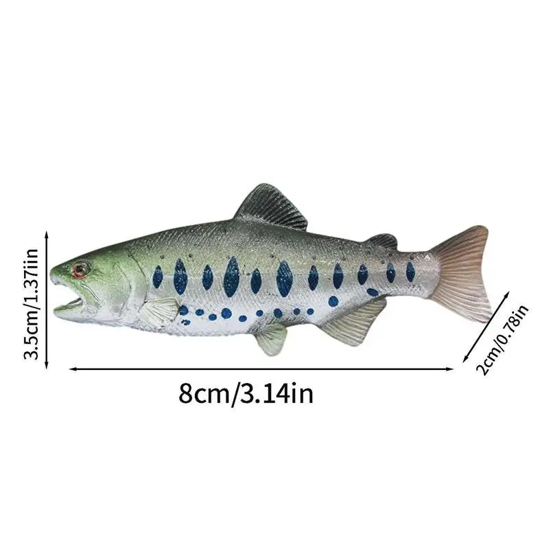 Simulation Marine SeaLife Thon Saumon Poisson Figurines Figurines Action Animaux Océan Poisson Modèle Jouets Éducatifs Pour Enfants Cadeau