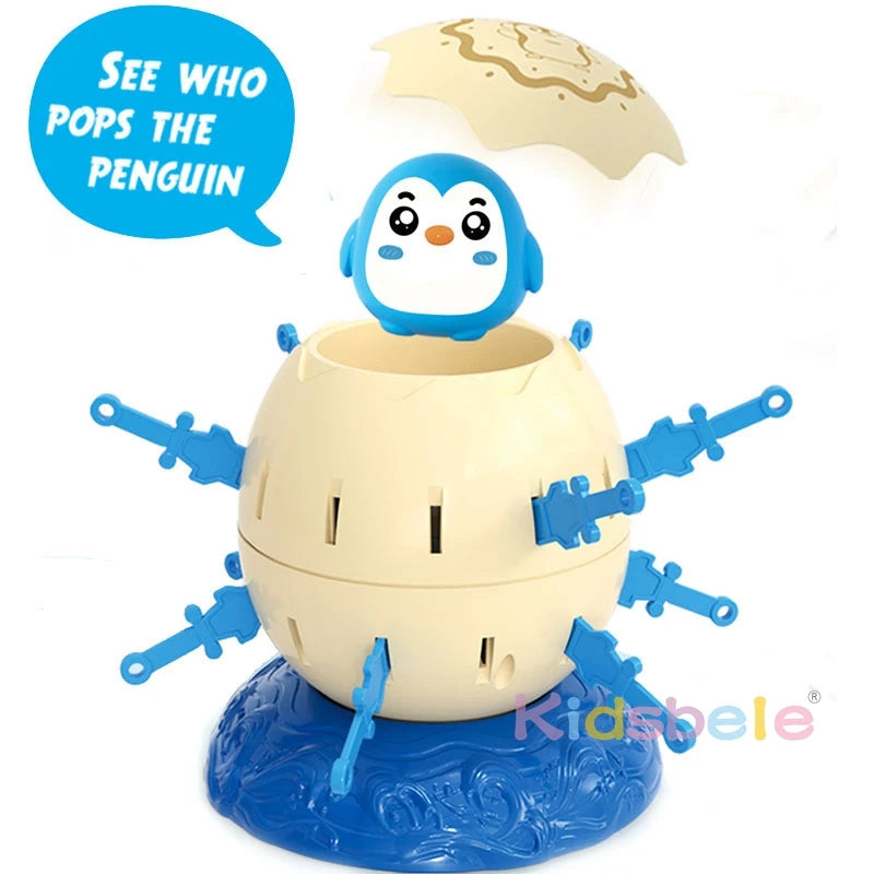 Jouets de fantaisie en forme de pingouin pour les fêtes de fin d'année, entraînement éducatif pour enfants, jouets interactifs en forme de barils de pirates