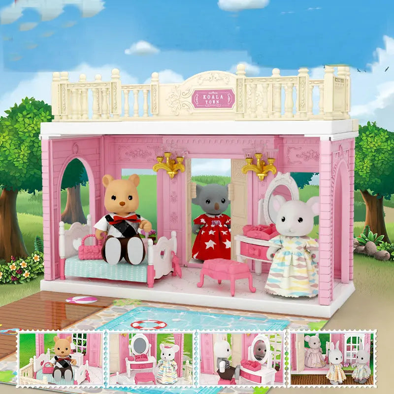 1/12 Miniature Simulé Supermarché Maison De Poupée Fleur Salle De Bain Modèle Mini Meubles Villa Piscine DIY Cuisine Jouet Pour Enfants Cadeau