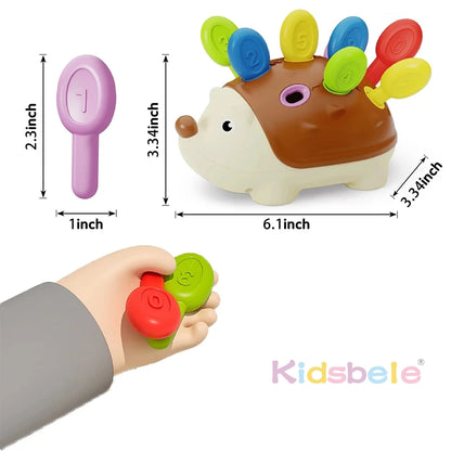 Hedgehog Toy Counting Skill Color Matching Baby Sensory Fine Motor Skills Developmental Toys