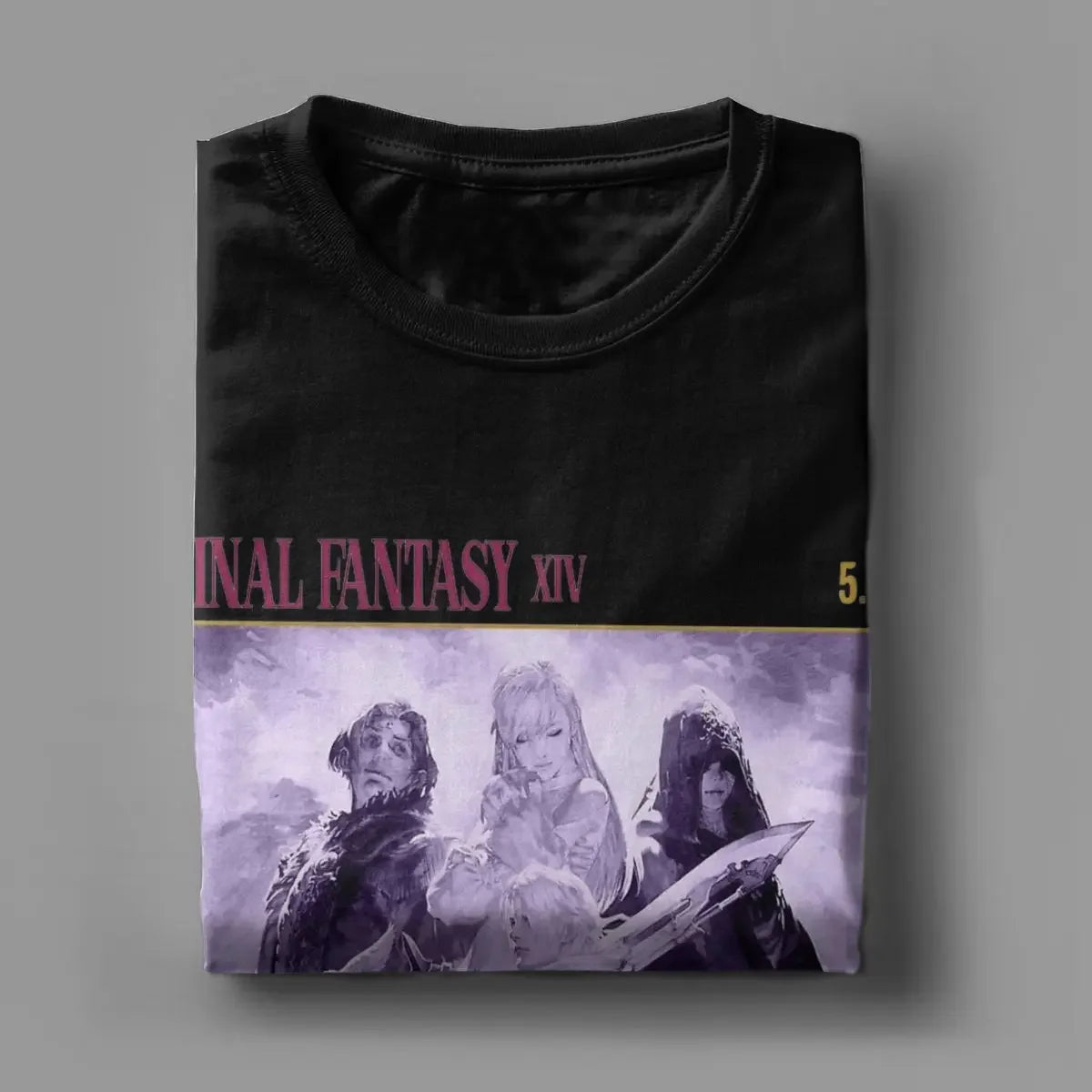 T-shirts Final Fantasy XIV Shadowbringers pour hommes 100 % coton T-shirts fantaisie T-shirts à col ras du cou T-shirts à manches courtes Vêtements d'été