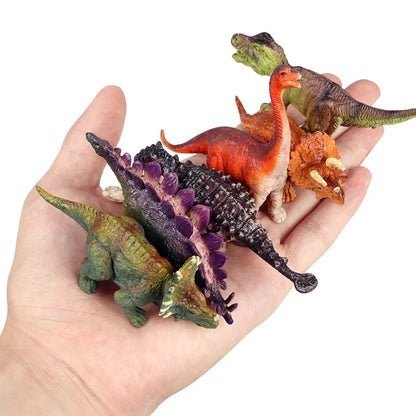 Figuras de acción de dinosaurios de PVC sólido de Mini Jurassic Stegosaurus Saichania 2024, modelo mundial de animales, colección de juguetes para niños