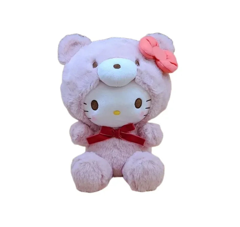 Lote de 5 unidades de juguetes de peluche de Sanrio, muñecos de peluche de 20 cm de estilo cinnamoroll para decoración de habitaciones, muñecos de peluche de Kuromi para regalo