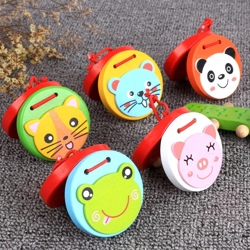 Infant Montessori Toys Wooden Xylophone Baby Music Instrument Toys Sand Hammer Preschool Early Learning Toys for Baby 12 Months