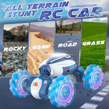 Voitures de cascade télécommandées RC 2,4 G Drift Voiture double face Conduite 360 ​​° Rotation Twist Escalade Voiture 4WD RC Voiture de course Jouets Enfants Cadeau