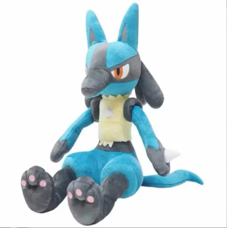 Pokémon Lucario Peluche Pokémon Poupées en Peluche Cadeaux de Noël de Haute Qualité 48cm