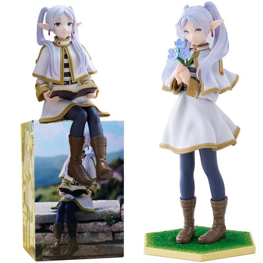 14 cm Frieren: au-delà de la fin du voyage Figure d'anime bouchon de nouilles Frieren Figurine d'action Luminasta Frieren Figurine modèle de Collection