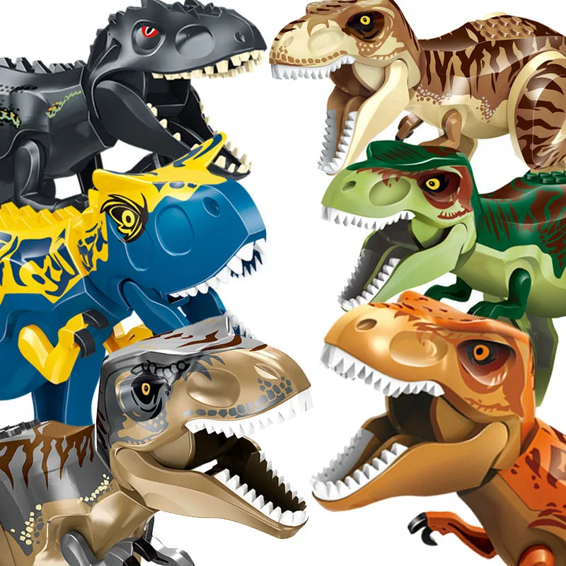 Monde des dinosaures du Jurassique Raptor brutal T-Rex Triceratops Indominus Rex Modèle Blocs de construction Dino Velociraptor Figure Briques Jouets