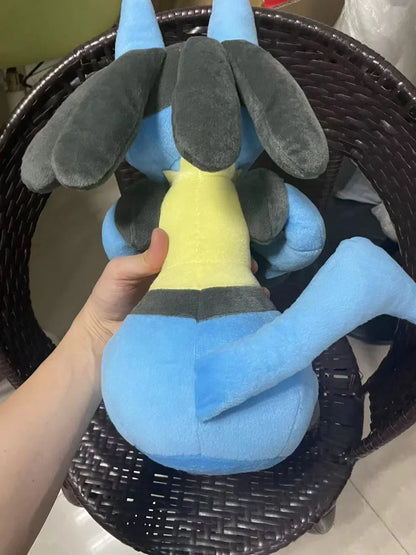 Big Pokemon Lucario Plush Toy Stuffed Dolls High Quality Christmas Gifts 48cm