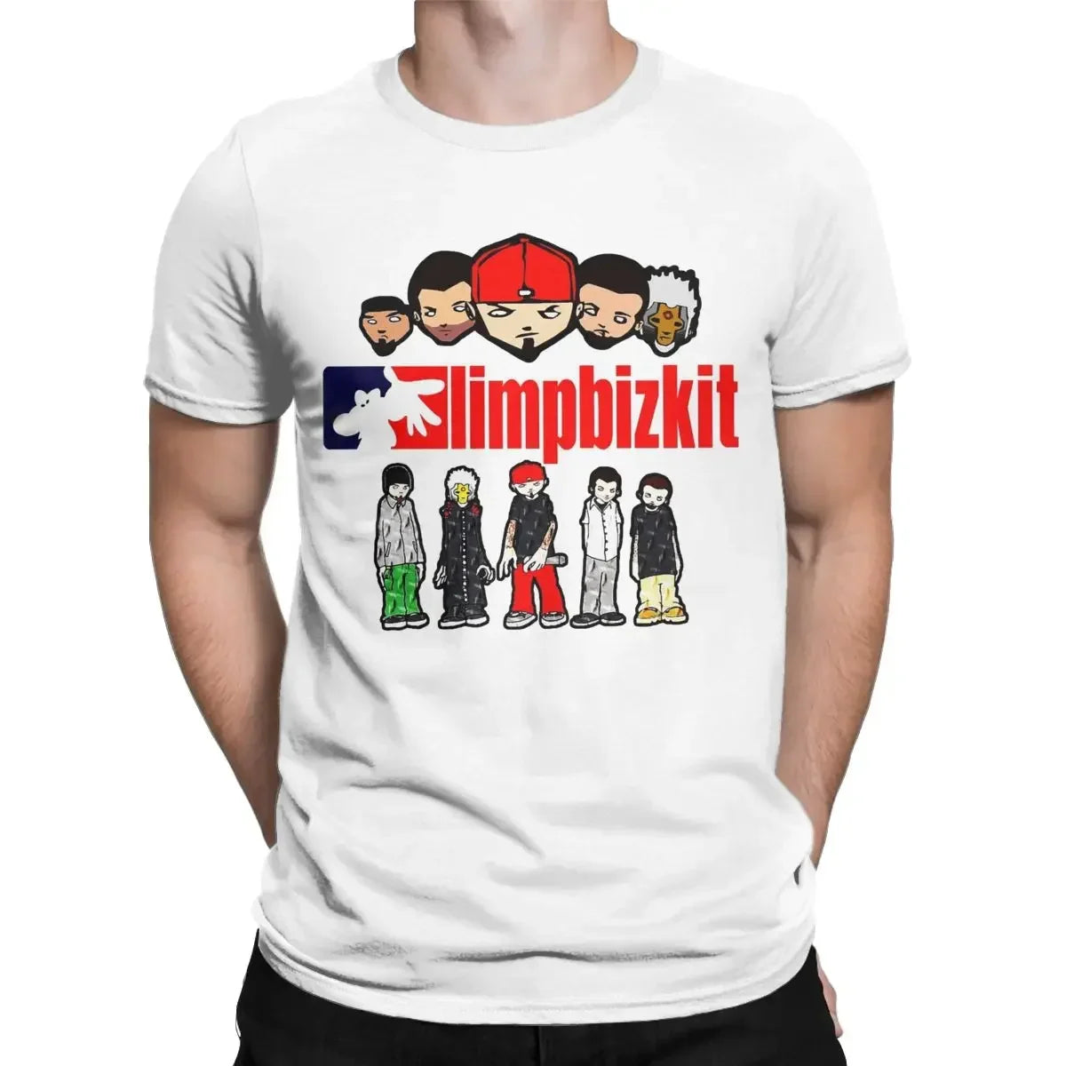 T-shirt Limp Bizkit pour homme, humoristique, en coton, col rond, manches courtes, vêtements pour adultes