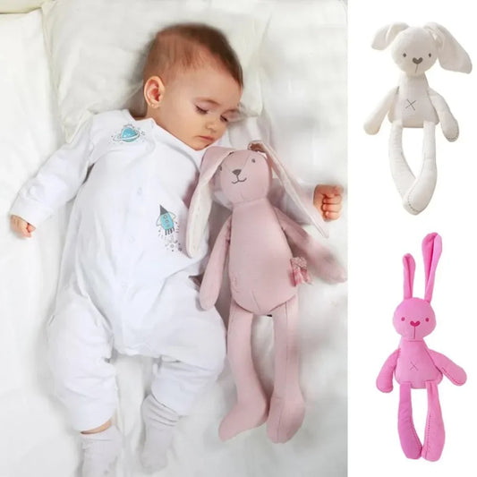 Conejo de peluche de orejas largas de 42 cm para apaciguar a tu bebé, juguete de peluche suave para apaciguar a tu bebé, regalo de cumpleaños para niños