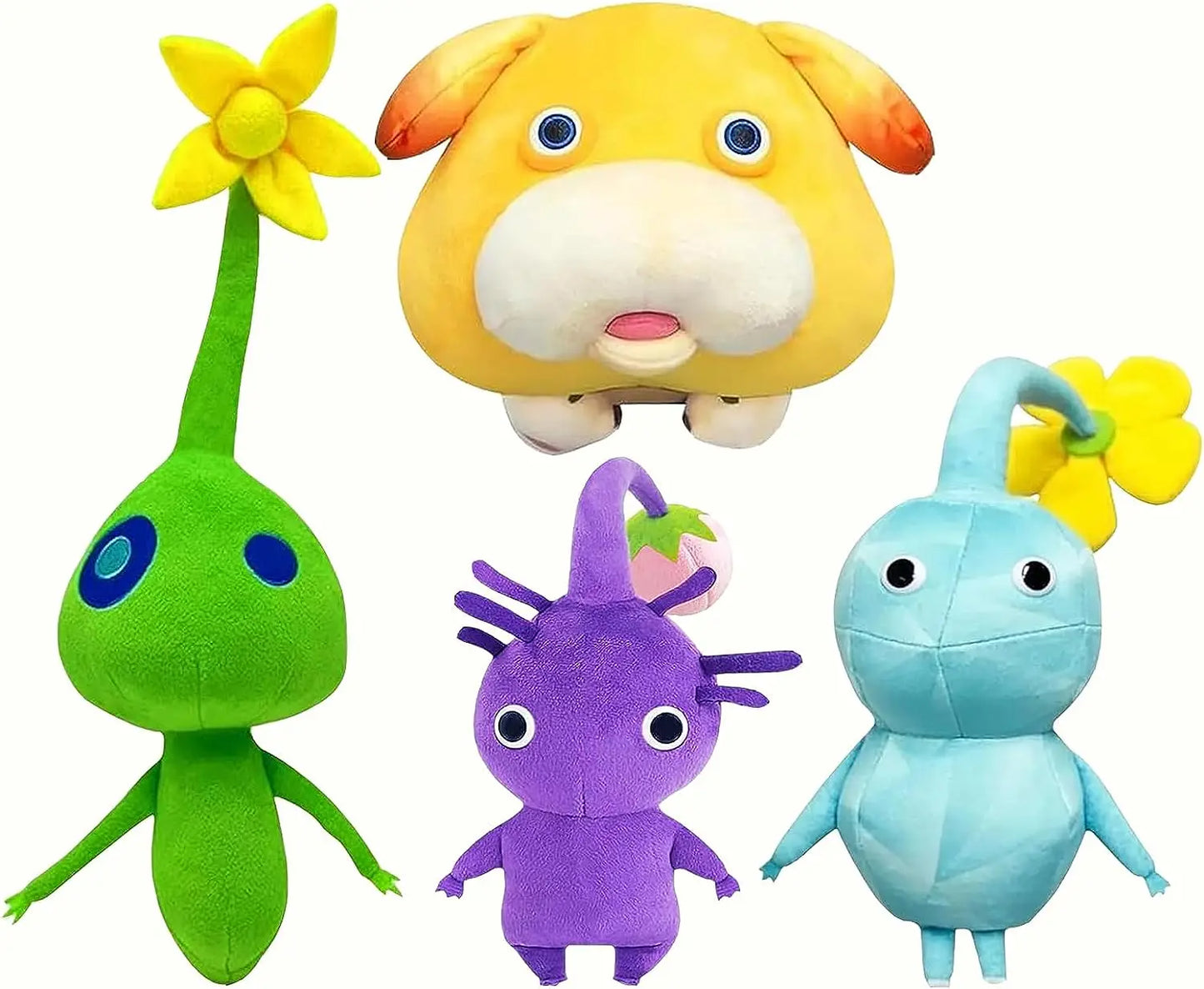 Peluche Pikmin Ice et Oatchi, adorables créatures ressemblant à des plantes pour s'amuser et collectionner. Poupée en peluche douce pour enfants et adultes