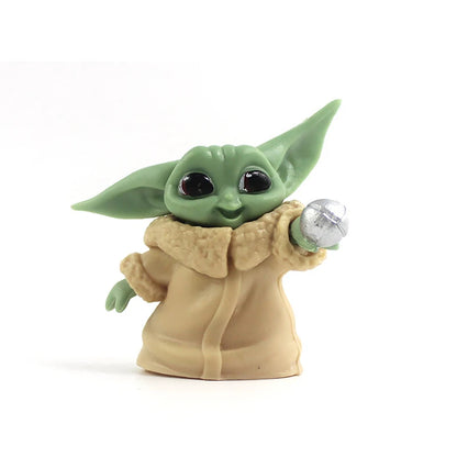 Hot 5pcs Star Wars Toy Master Baby Yoda Darth PVC Action Figure Anime Figures Collection Doll Mini Toy Model for Children Gift