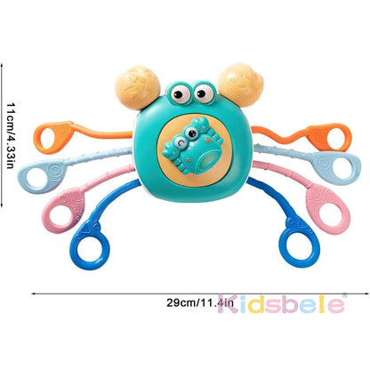 Crab Shape Milk Bottle Shape Montessori Toys eething Toy Grip Training Educational Rattle Teether Baby Pulling Sensory Toy