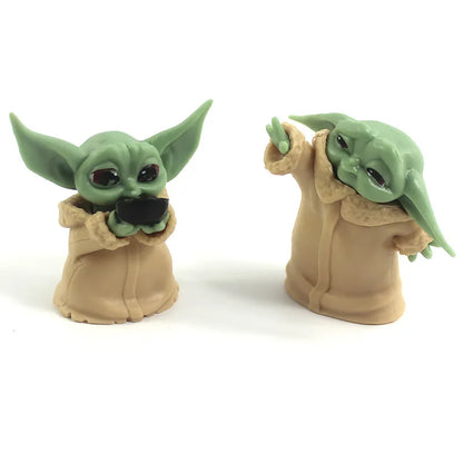 Hot 5pcs Star Wars Toy Master Baby Yoda Darth PVC Action Figure Anime Figures Collection Doll Mini Toy Model for Children Gift