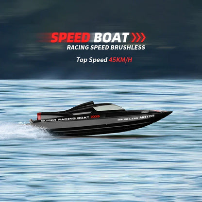 WLtoys WL916 WL912-A RC Bateau 2.4Ghz 55KM/H Bateau de course à grande vitesse sans balai 2200mAh Télécommande Speedboat Jouets pour garçons