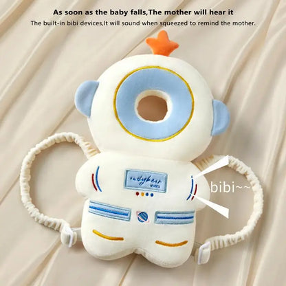 Cartoon Baby Head Protection Pillow - Breathable anti fall hat suitable for young Kids Learn Walk Back Cushion head protection