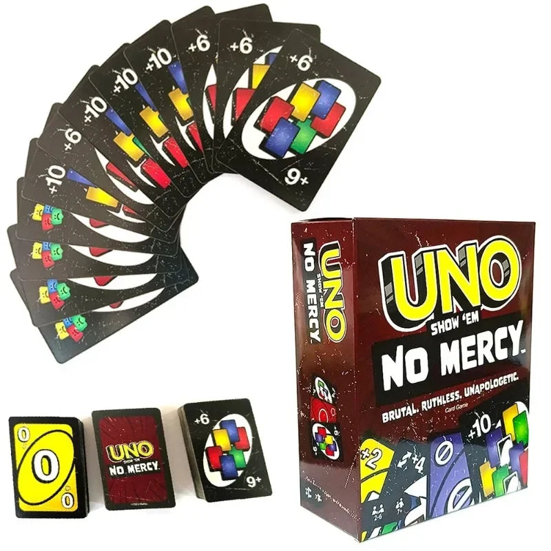 Nouveau jeu Mattel UNONo Mercy Interstellar Baby Jeux de cartes Famille Divertissement amusant Jeu de société Poker Jouets pour enfants Cartes à jouer