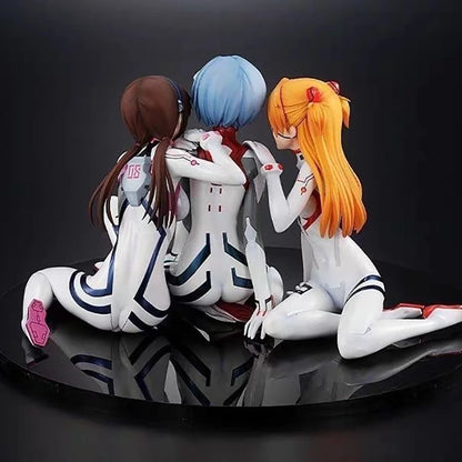 Figuras de acción de Anime EVA Ayanami Rei NEON GENESIS EVANGELION Asuka Langley Soryu Makinami Figuras de PVC Adornos Modelo Juguetes Regalos