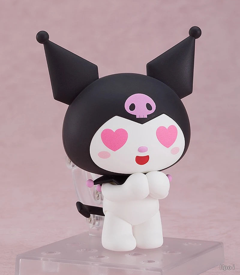 Figurine d'anime My Melody de 10 cm Kawaii #1858 Kuromi Figurines d'action #1857 Melody Figurine PVC Collection Modèle Jouet pour enfants Cadeaux