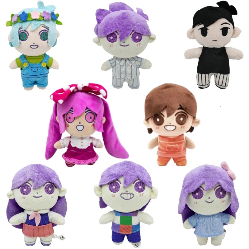 Muñeco de peluche Omori de 8 pulgadas, almohada de dibujos animados, peluches, figuras, lindos regalos, accesorios de cosplay de Omori, juego de merchandising, juguetes de peluche OMORI Sunny