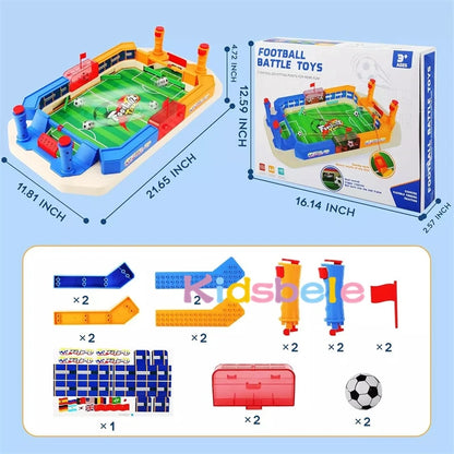 Juego de mesa de fútbol para 2 jugadores, juego de fútbol, ​​tiro, divertido juego portátil para interiores y exteriores, reuniones familiares, recuerdo de fiesta