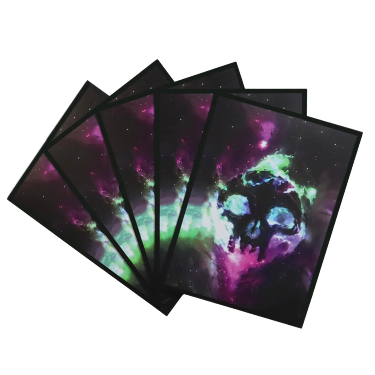 60 fundas protectoras para cartas de tamaño estándar de 66 x 91 mm para juegos de mesa, cartas de juego TCG, Pkm/MTG, isla/bosque