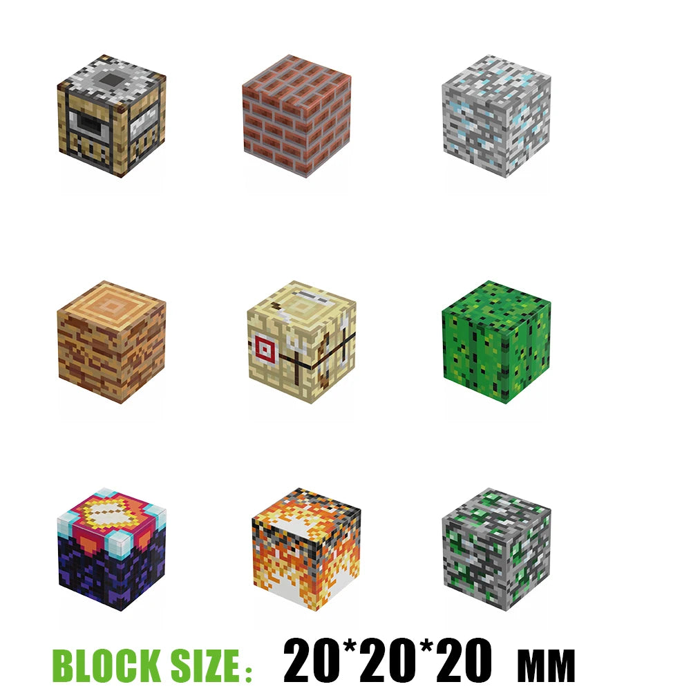 1PCS MC My World TNT DIY Blocs de construction magnétiques Jeu créatif Jouets pour enfants Meilleur cadeau d'anniversaire Noël Présent 41-80