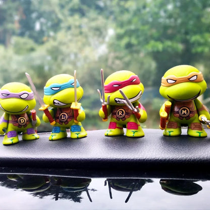 Figuras de acción de las Tortugas Ninja, set de 4 unidades, Neca TMNT, edición limitada, figuras de acción, modelos móviles, juguetes, regalos