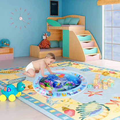 Baby Inflatable Water Mat, Water Play Mat, Baby Toys Activity Mat, Aquarium Mat, Promote Baby Motor And Sensory Development, Gro