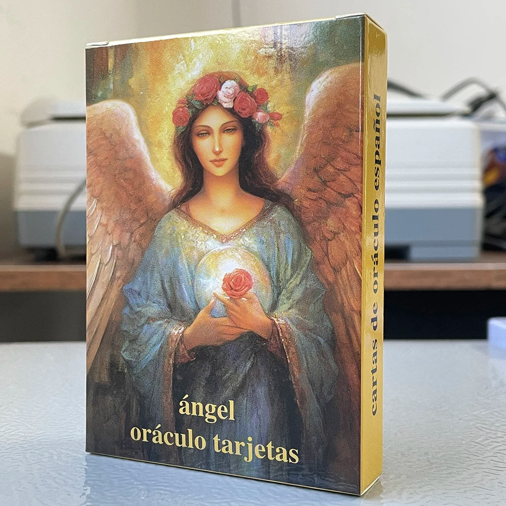 Versión en español Baraja de oráculo Consejos de ángeles Aprender cartas de tarot sólidas Runas Adivinación Adivinación