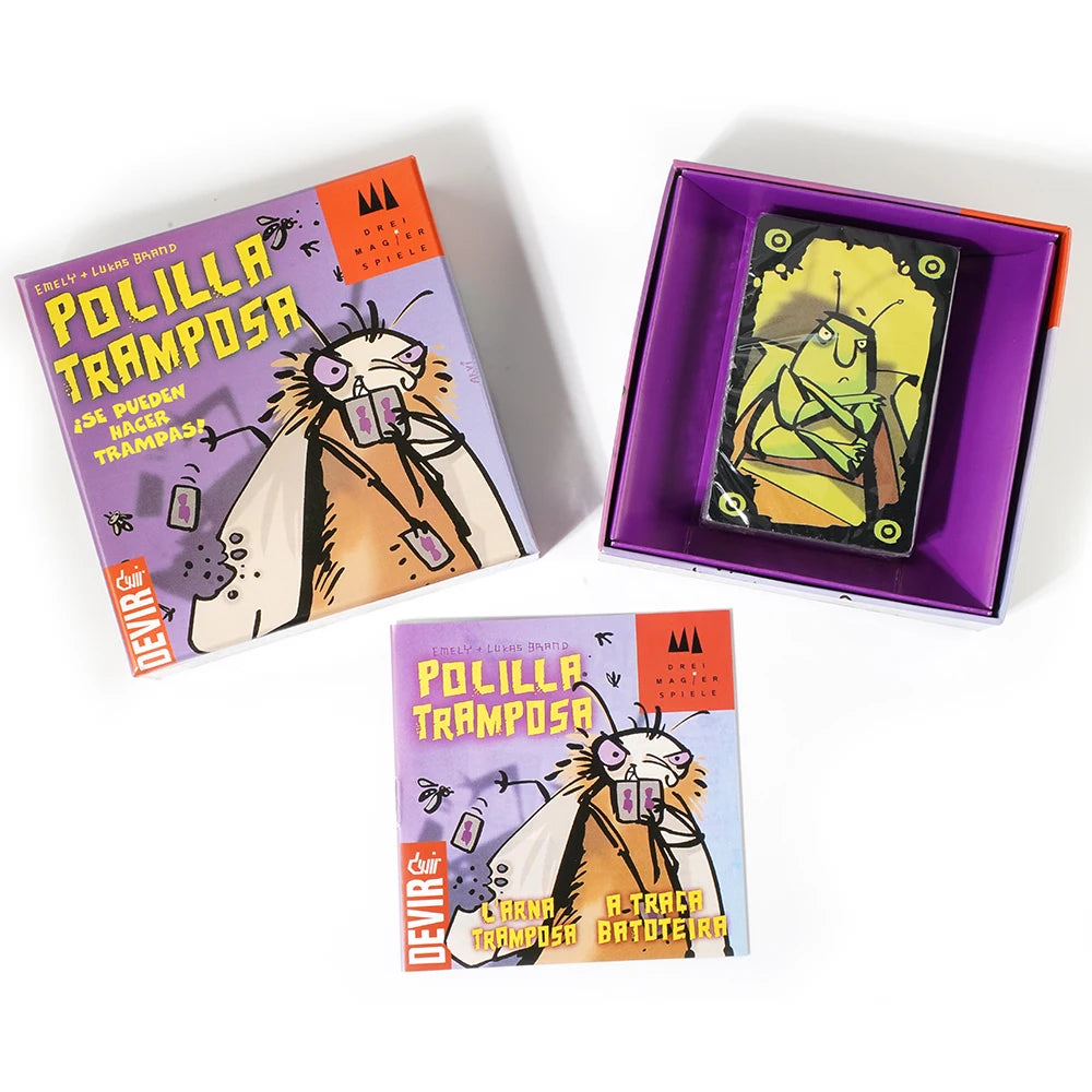 Mogel Motte Polilla Tramposa juego de cartas Deir-Juego de Polilla cheate Devir - Juego Polilla Tramposa, Juego de mesa, Ju