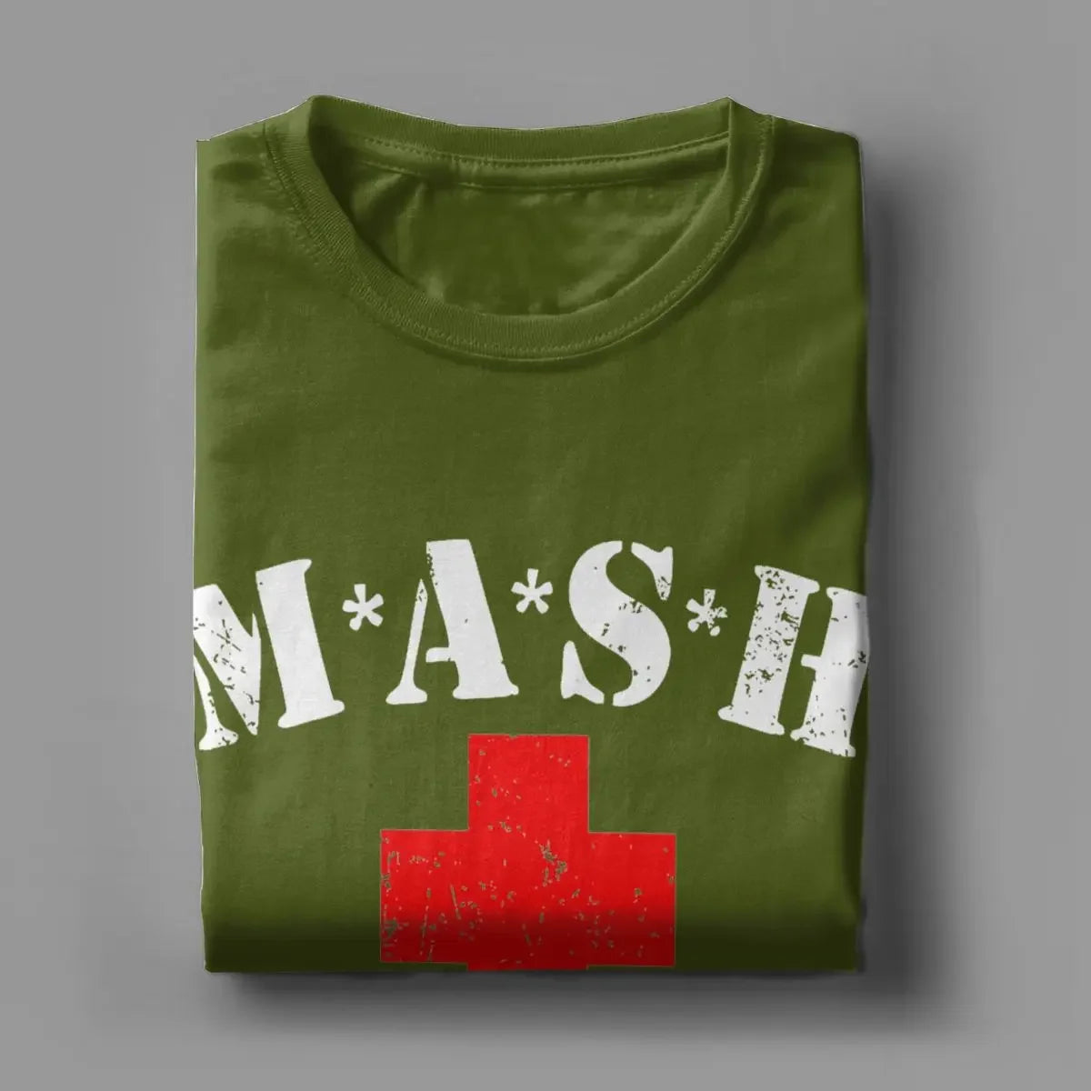 T-shirts pour hommes Mash 4077 T-shirts en pur coton à manches courtes et col rond de l'émission de télévision vintage Vêtements classiques