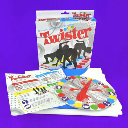 Juego Twister Juegos de fiesta multijugador Alfombra más grande y desordenada Más puntos de colores Juego de fiesta familiar y para niños Compatible con Alexa