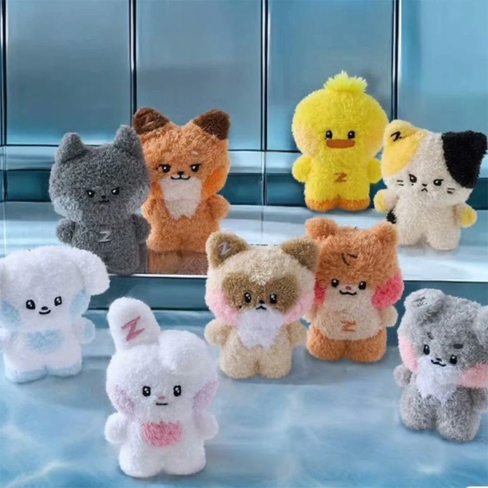 Kpop ZB1 Poupée Remplissage PP Coton Doux Court Peluche Jouet ZERONI Dessin Animé Mignon Chien Chat Lapin Poupée Porte-clés ZEROBASEONE Fans Cadeau