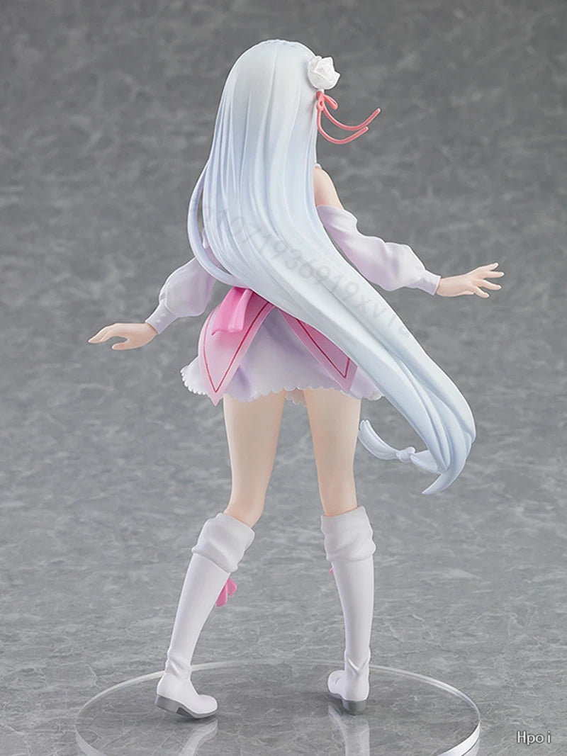 Figurine d'anime Re: Zero Starting Life in Another World de 17 cm, figurines d'action Emilia, Kawaii Memory Snow, collection Emilia, jouets modèles