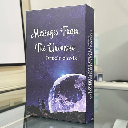 Message de l'Univers Cartes Oracle 54 Jeux avec Mots-clés Tarot en Boîte Prophète Prophétie Divination Version Anglaise