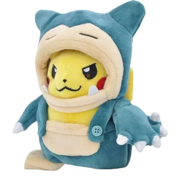 5 piezas/lote 23 cm Pokemon Cosplay Snorlax juguetes de peluche dibujos animados peluche animales muñecas regalos