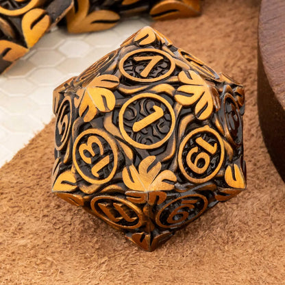 Ensemble de dés en métal KERWELLSI DND Dés de donjon et de dragon, ensemble de dés D&amp;D, dés de jeu de rôle RPG, dés D et D D20 D12 D10 D8 D6 D4