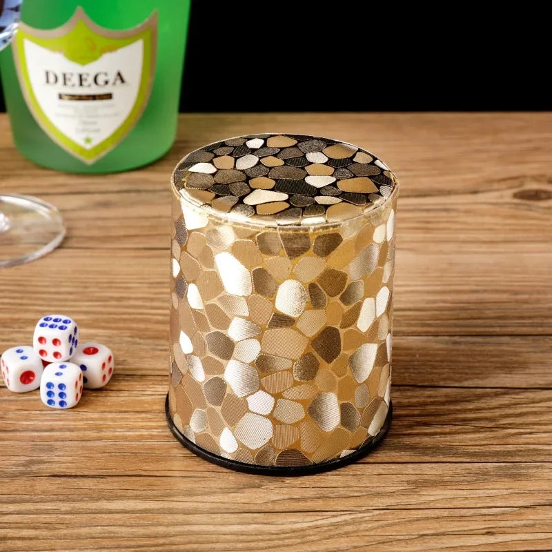 Shaker à dés élégant pour KTV, bars, pubs, jeux de dés, TRPG, casino, fournitures de fête pour dés, jeux de société avec 6 dés