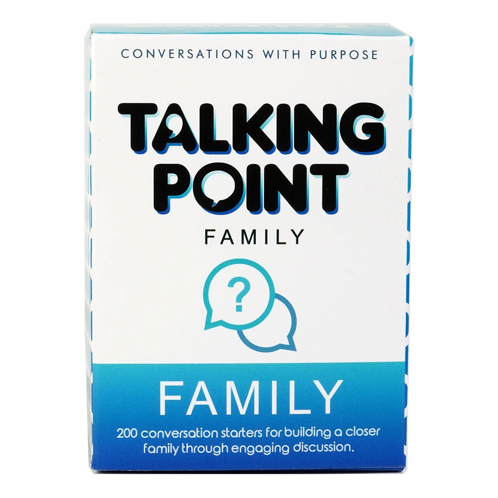 Talking Points Cards Family Pack Family Party Game Meaningful Talk Great For Dinner Conversation Cards Family Game