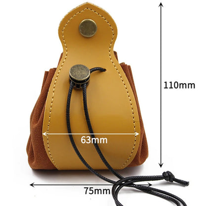 Genuine Leather For DND Dice Bag Tray 5 Celtic Designs Cute Drawstring Pouch for D&D Roleplaying RPG Gift Ideas Coin Purse