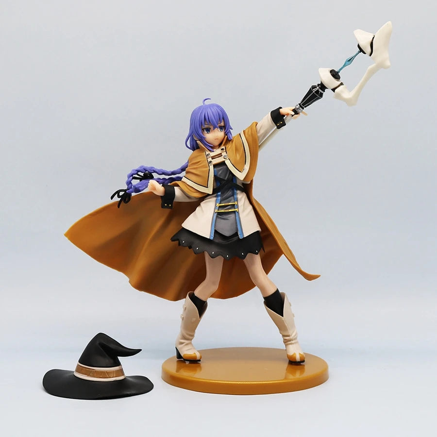 Figura de acción de 25 cm de la maga Roxy Migurdia, figura de anime Mushoku Tensei: Reencarnación sin trabajo, modelo de colección de PVC para adultos, juguetes de muñecas