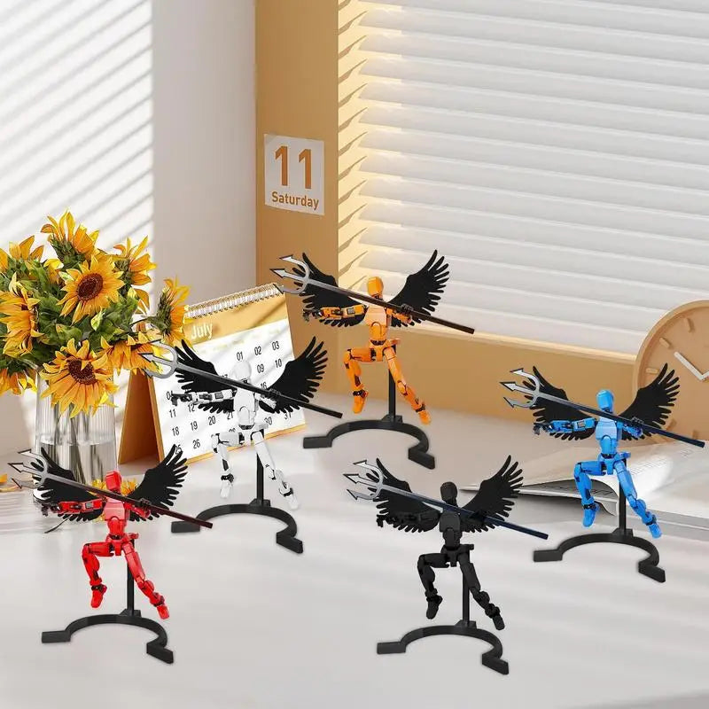 Ensemble de poupées mobiles multi-articulées, robot Titan imprimé en 3D, figurines mobiles posables adaptées aux enfants adultes, cadeau de Noël